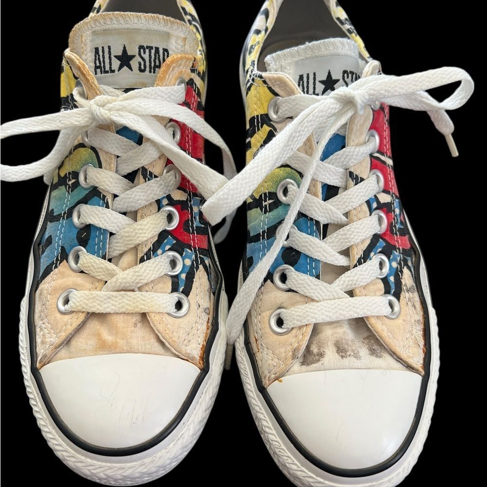 Converse Colorful Graffiti Canvas Sneakers M5W7